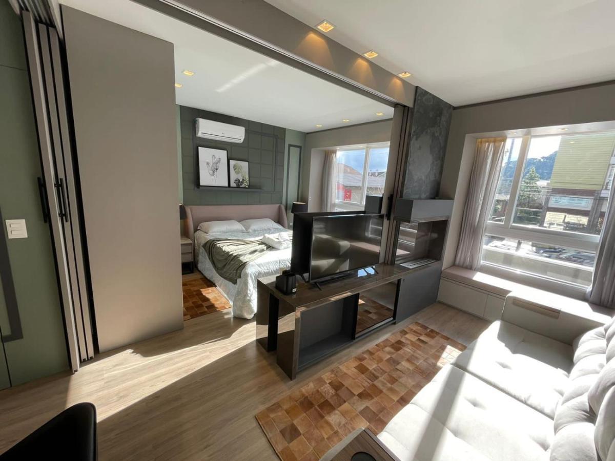 Apartamento Loft Novo Aconchegante A 500M Da Rua Coberta Gramado Exterior foto